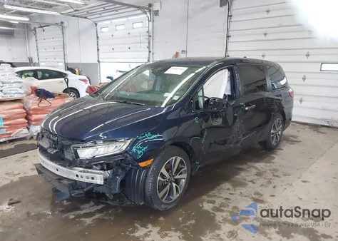 2021 Honda Odyssey Touring from USA, damaged, VIN 5FNRL6H8XMB002177